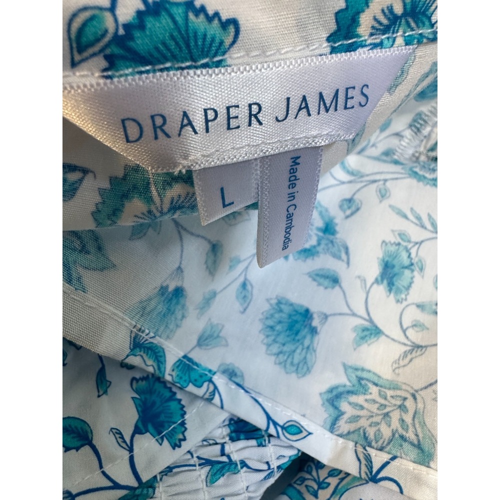 Draper James Paisley Flutter Strap Smocked Midi Dress Large Wedding Coquette - Picture 8 of 16